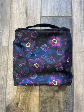 Lug Boho Floral Black Dolly Cosmetic Case